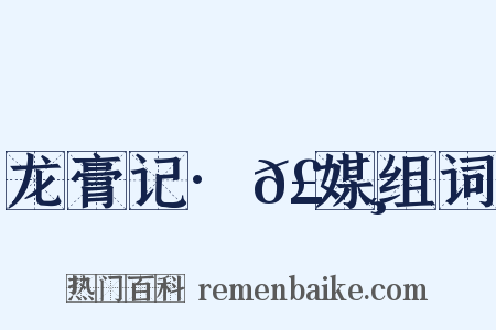 龙膏记·𣄸媒组词是什么意思的图片